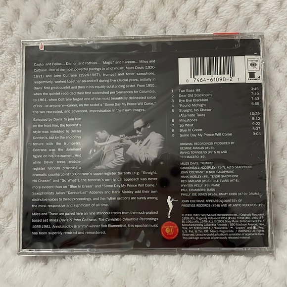 The Best Of Miles Davis & John Coltrane 1955-1961 CD Music - Picture 2 of 7